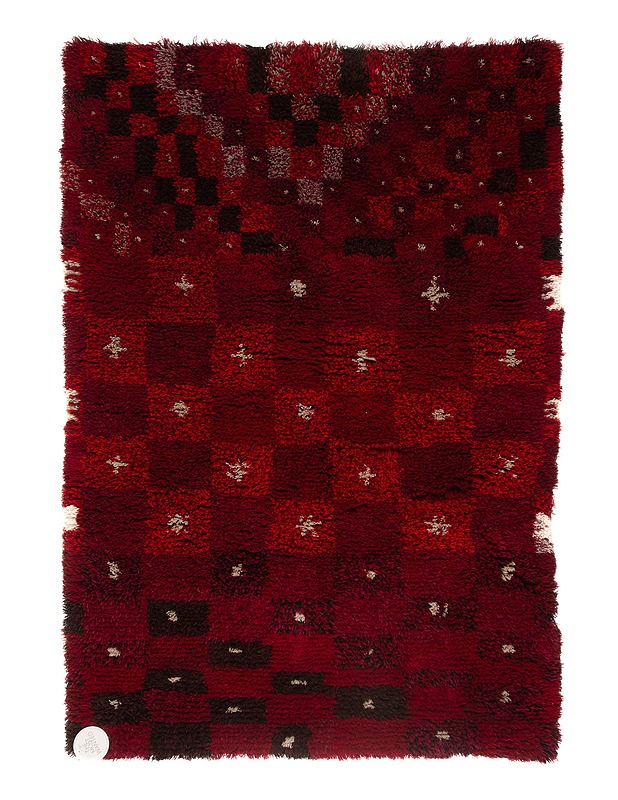 Upea punainen ryijy, 116x170 cm - Designsuosikit - 10105366972 - 0
