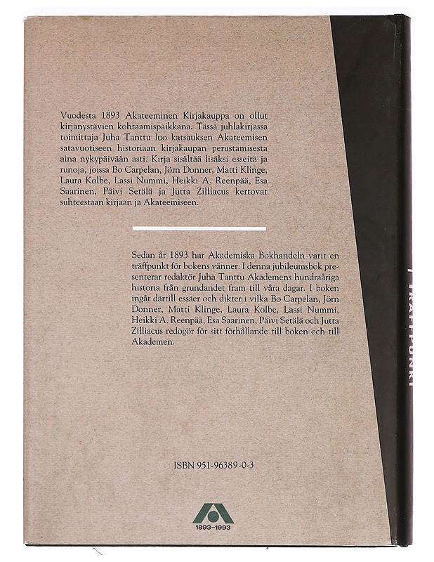 Kohtaamispaikkana Akateeminen, Träffpunkt Akademen - Tanttu, Juha  - Tietokirjat ja oppaat - 10105367068 - 1