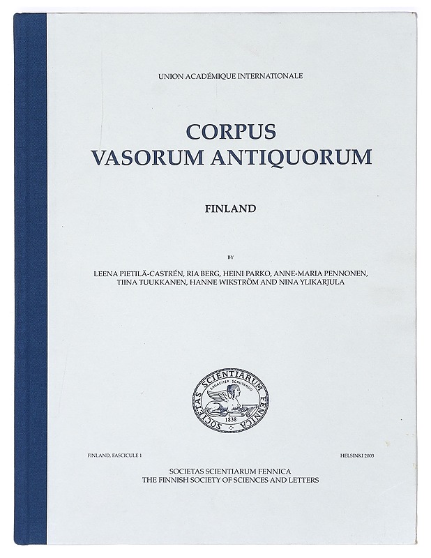 Corpus vasorum antiquorum. Finland, fasc. 1 - Taide- ja kulttuurikirjat - 10105367140 - 0