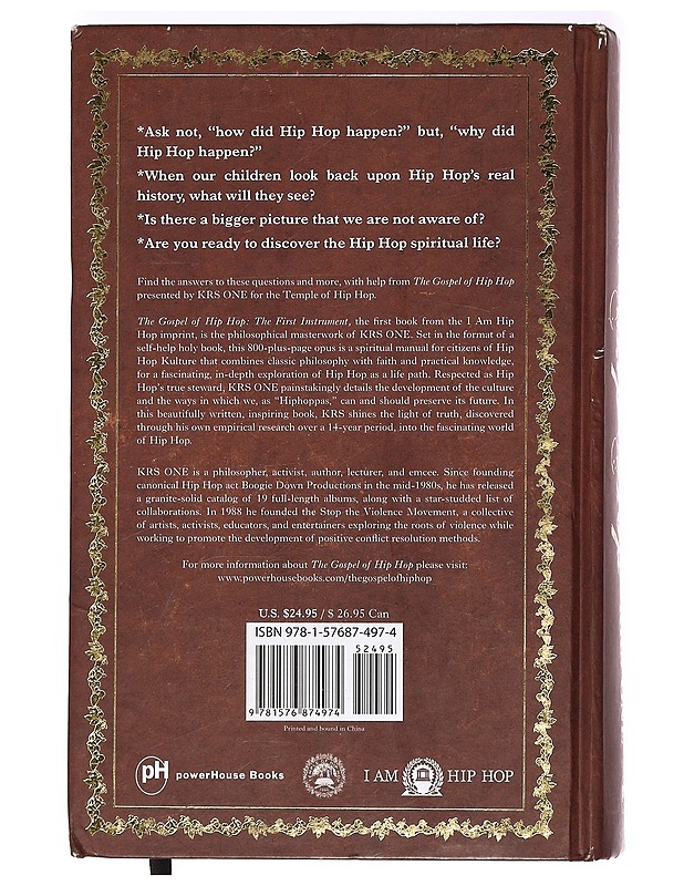 The gospel of hip hop : first instrument - KRS-One - Tietokirjat ja oppaat - 10105367169 - 1