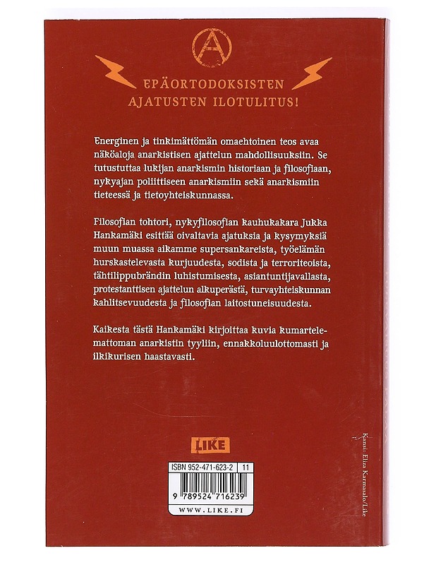 Filosofia räjähti, tulevaisuus palaa - Jukka Hankamäki - Tietokirjat ja oppaat - 10105367213 - 1