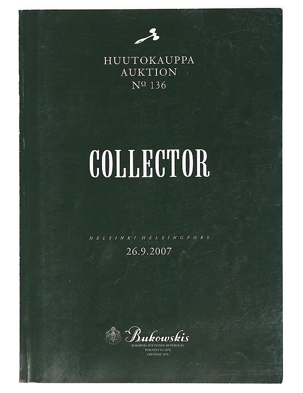 Huutokauppa No 136 : Collector : Helsinki 26.9.2007 - Bukowskis - Lehdet - 10105367433 - 0