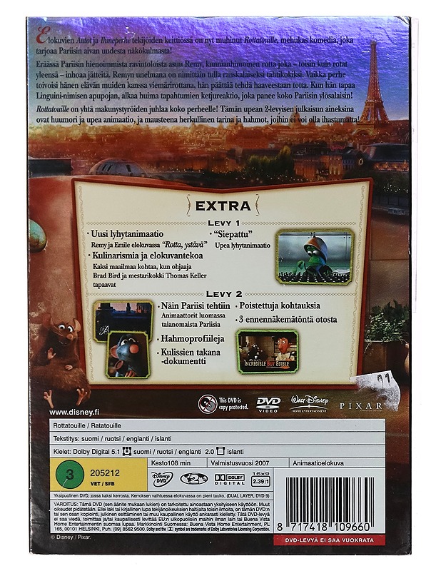 Rottatouille - DVD - DVD-elokuvat - 10105367464 - 1