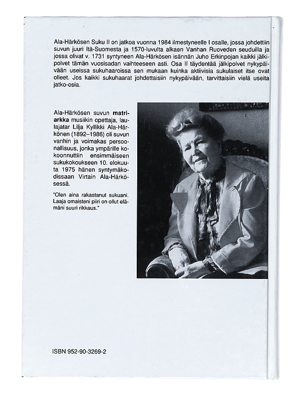 Ala-Härkösen suku. 2 - Matti J. Kankaanpää - Elämäkerrat ja muistelmat - 10105367484 - 1