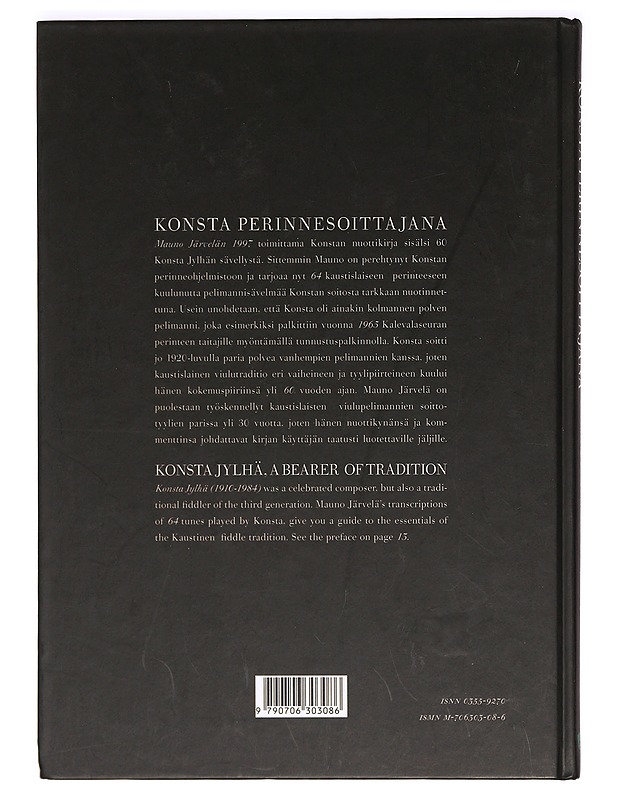Konsta perinnesoittajana - Mauno Järvelä - Musiikki- ja elokuvakirjat - 10105367486 - 1