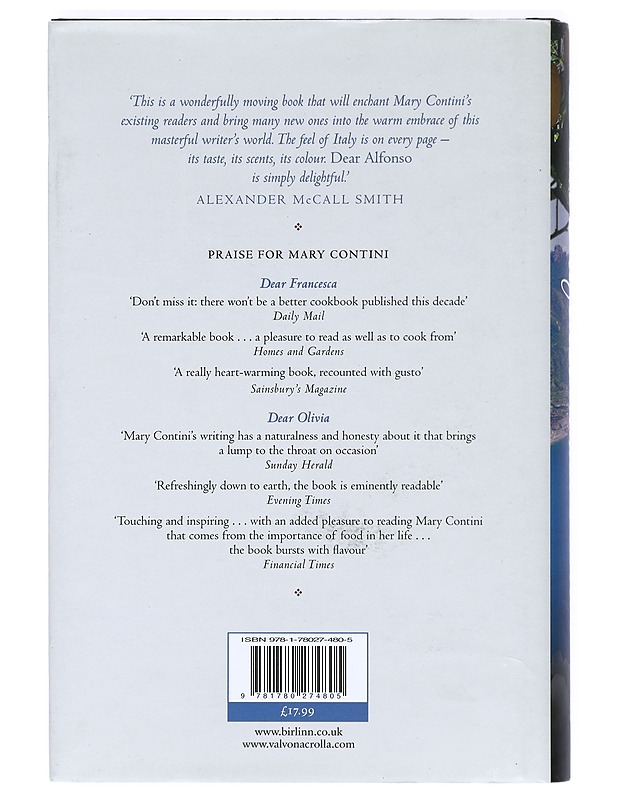 Dear Alfonso: An italian feast of love and laughter - Mary Contini - Romaanit ja novellit - 10105367637 - 1