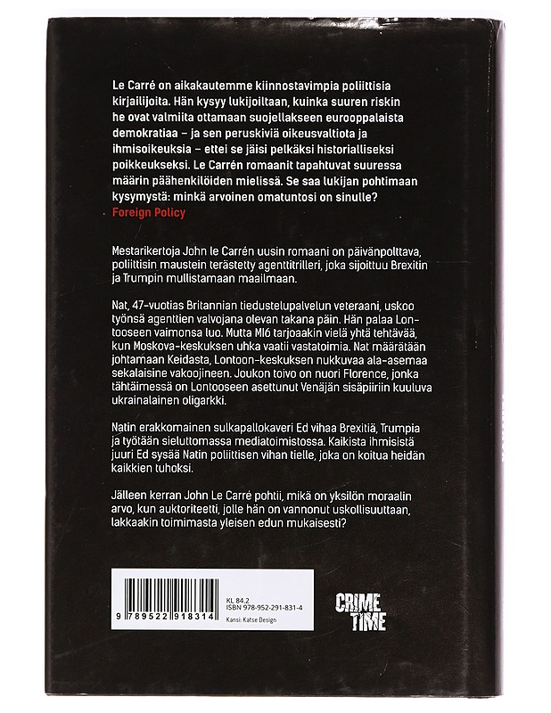 Vielä yksi tehtävä - Le Carré, John - Jännitys ja dekkarit - 10105367923 - 1