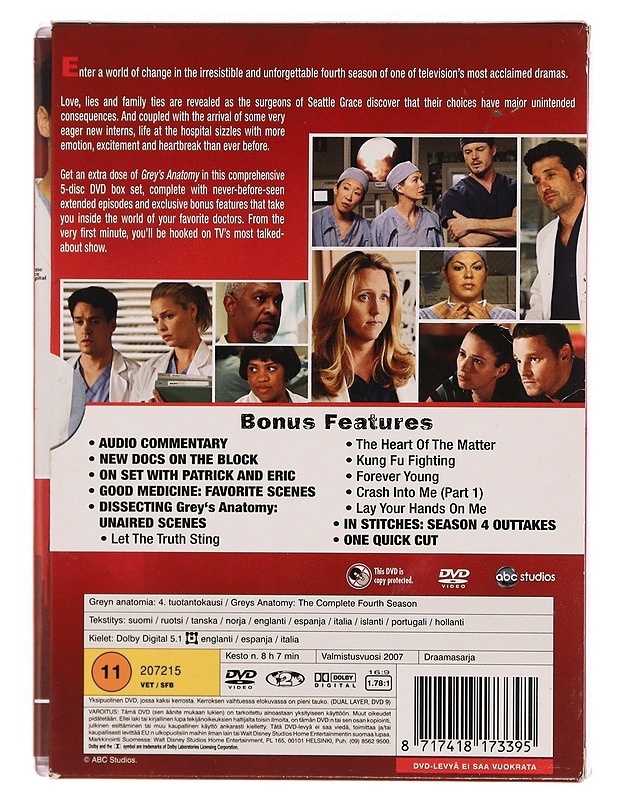 Greyn anatomia season four expanded - DVD - DVD-elokuvat - 10105368162 - 1