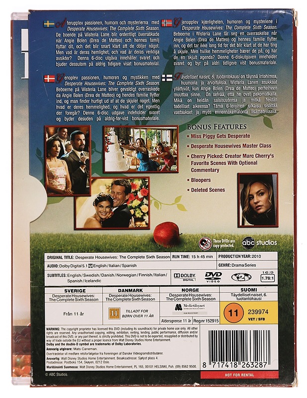 Desperate Housewives: The Complete Sixth Season - DVD - DVD-elokuvat - 10105368193 - 1
