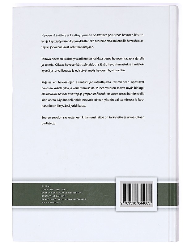 Hevosen käsittely ja käyttäytyminen - Nieminen, Virpi - Tietokirjat ja oppaat - 10105368396 - 1