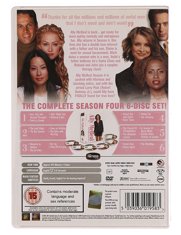 Ally McBeal: The Complete Season 4 - DVD - Pääkaupunkiseudun