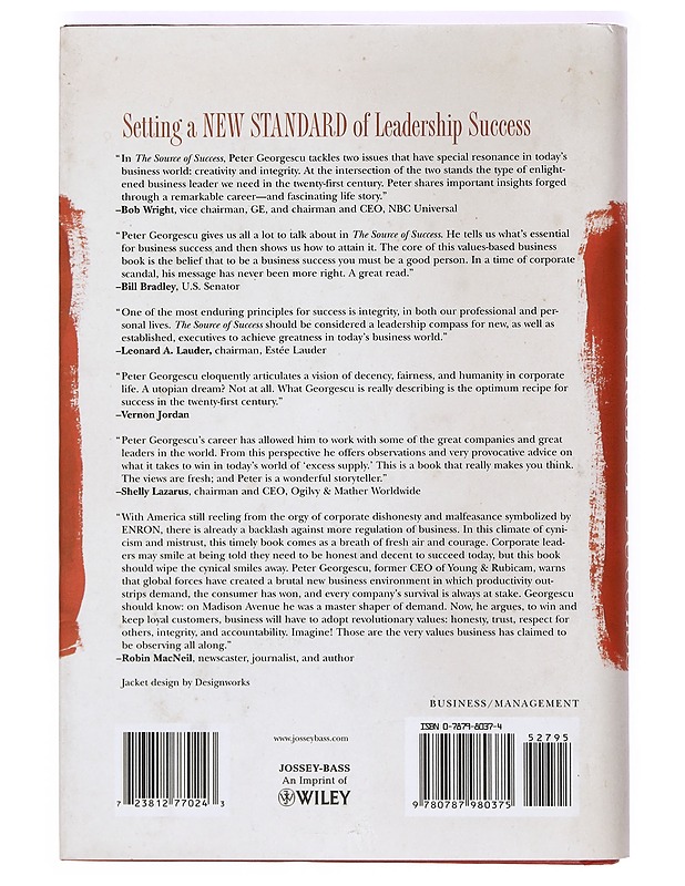 The source of success - Peter Georgescu - Tietokirjat ja oppaat - 10105368514 - 1
