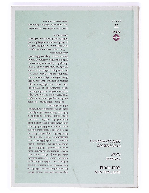 Digitaalinen kulttuuri - Gere, Charlie - Tietokirjat ja oppaat - 10105368637 - 1