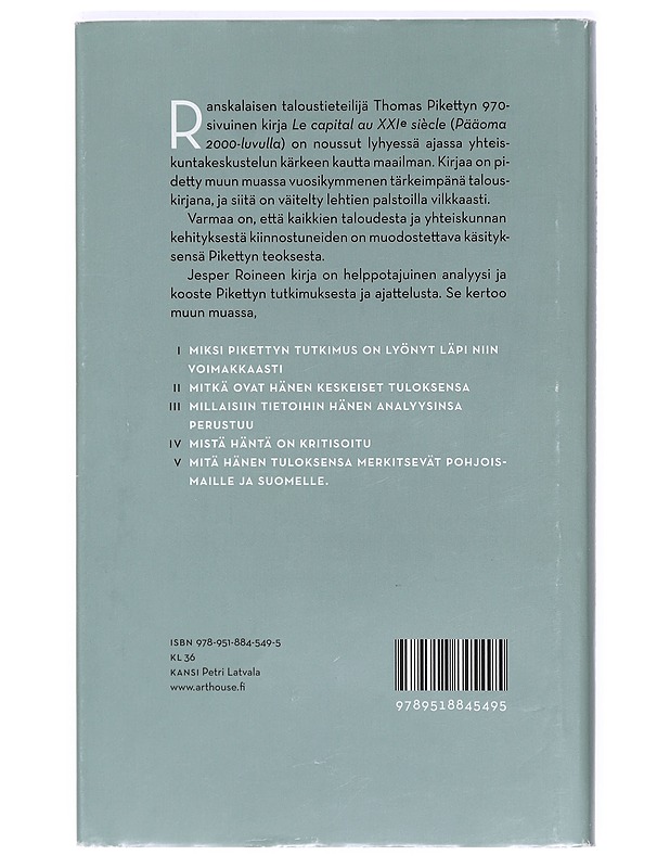 Thomas Pikettyn pääoma 2000-luvulla : kooste ja pohjoismainen näkökulma - Roine, Jesper - Historiakirjat - 10105368847 - 1