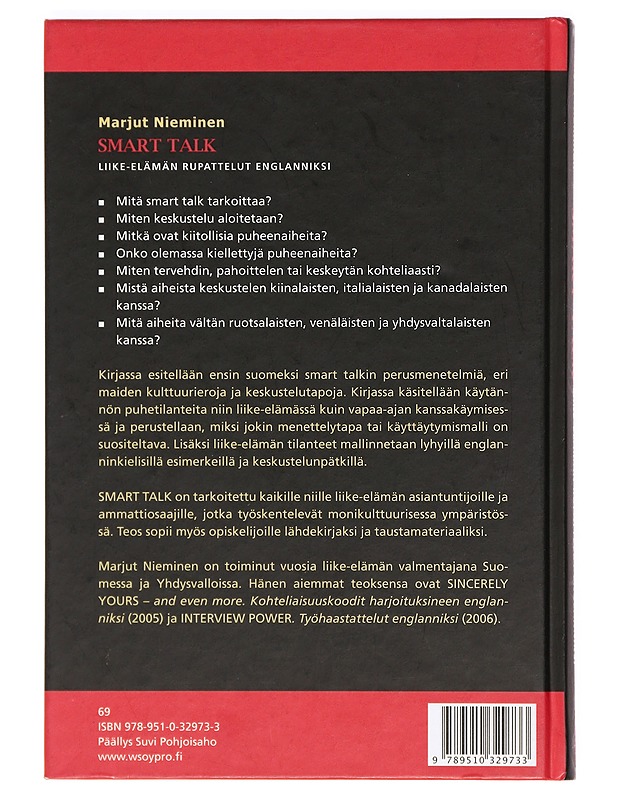 Smart talk : liike-elämän rupattelut englanniksi - Marjut Nieminen - Tietokirjat ja oppaat - 10105369162 - 1