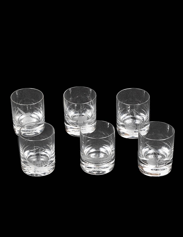 ROSENTHAL Der Hafen Hamburg shottilasi, 6 kpl - Lasit - 10105369165 - 1