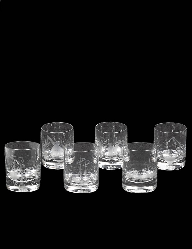 ROSENTHAL Der Hafen Hamburg shottilasi, 6 kpl - Lasit - 10105369165 - 2