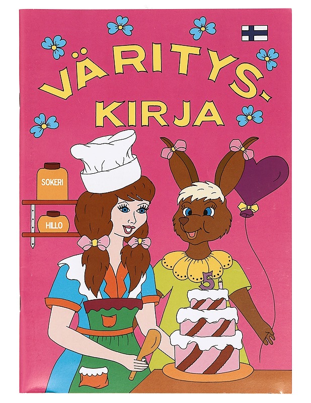 Tyttö ja pupu järjestää juhlat, värityskirja - Maarit Nieminen - Lastenkirjat - 10105369389 - 0