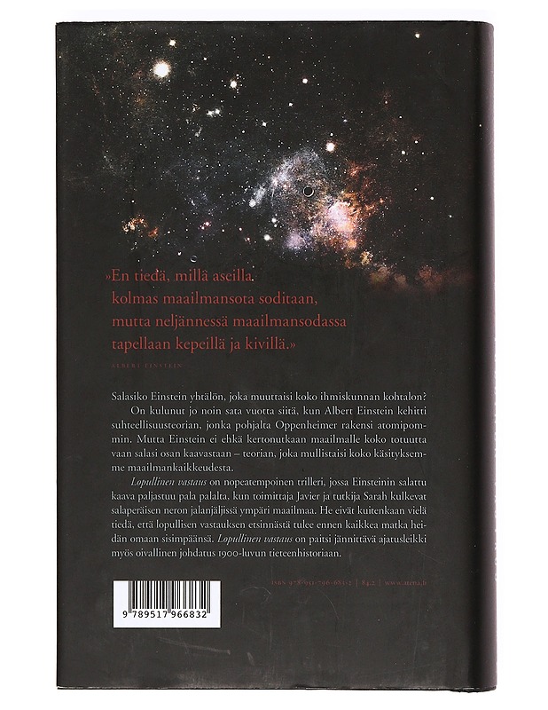 Lopullinen vastaus - Rovira, Álex - Jännitys ja dekkarit - 10105369415 - 1