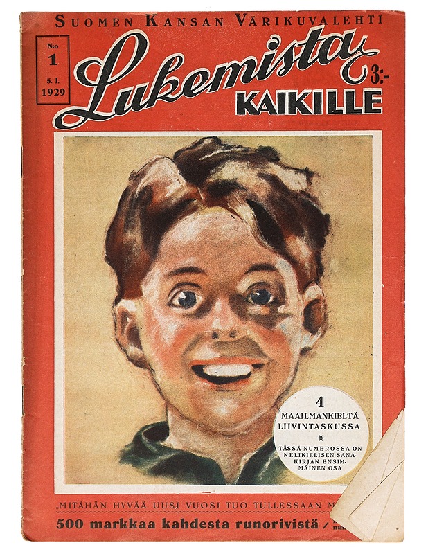 Lukemista Kaikille N:o 1 1929 - Lehdet - 10105369701 - 0