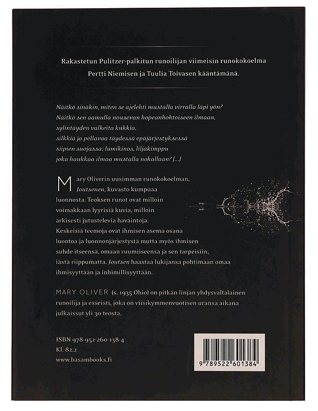 Joutsen : runoja ja proosarunoja - Oliver, Mary - Romaanit ja novellit - 10105369832 - 1