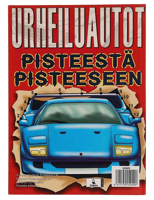 Urheiluautot : Pisteestä Pisteeseen, värityskirja - Peter Haddock Publishing - Lastenkirjat - 10105369990 - 1