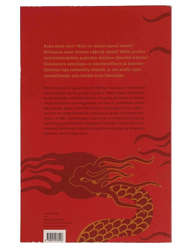 Kiinalaisen astrologian salat : perusteet horoskoopin laatimiseen - Banks, Anja - Tietokirjat ja oppaat - 10105370247 - 1