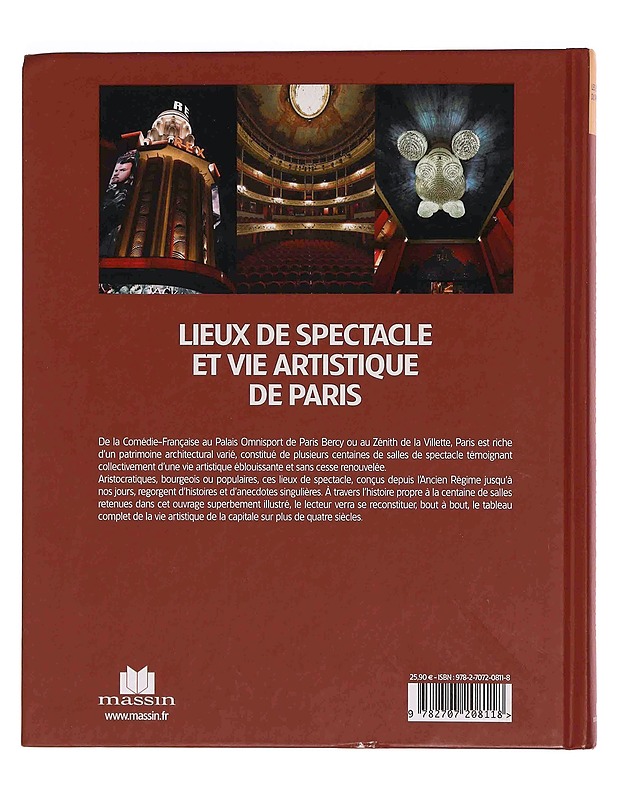 Lieux de spectacle et vie artistique de Paris  - Taide- ja kulttuurikirjat - 10105370316 - 1