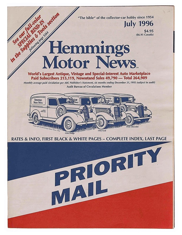 Hemmings Motor News 7/1996 - Lehdet - 10105370408 - 0