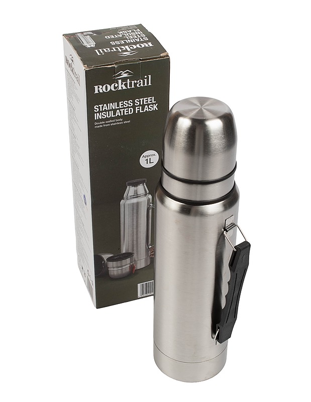 ROCKTRAIL Stainless Steel Insulated termospullo, 1 L - Tarjoiluastiat - 10105370645 - 0