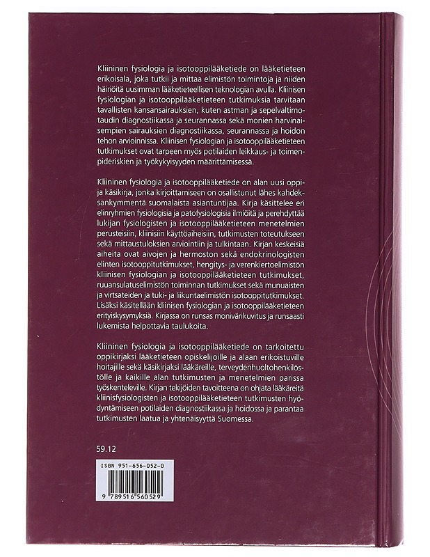 Kliininen fysiologia ja isotooppilääketiede - Ahola, Tapani - Tietokirjat ja oppaat - 10105370688 - 1