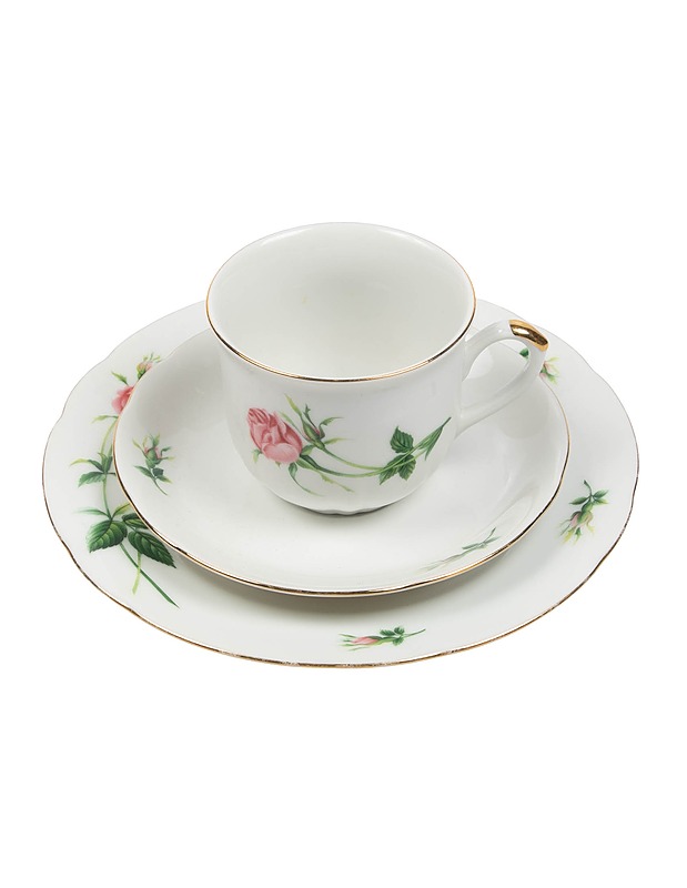 CHRISTINEHOLM Rose kahvikuppisetti, 3 osaa - Tarjoiluastiat - 10105370736 - 0