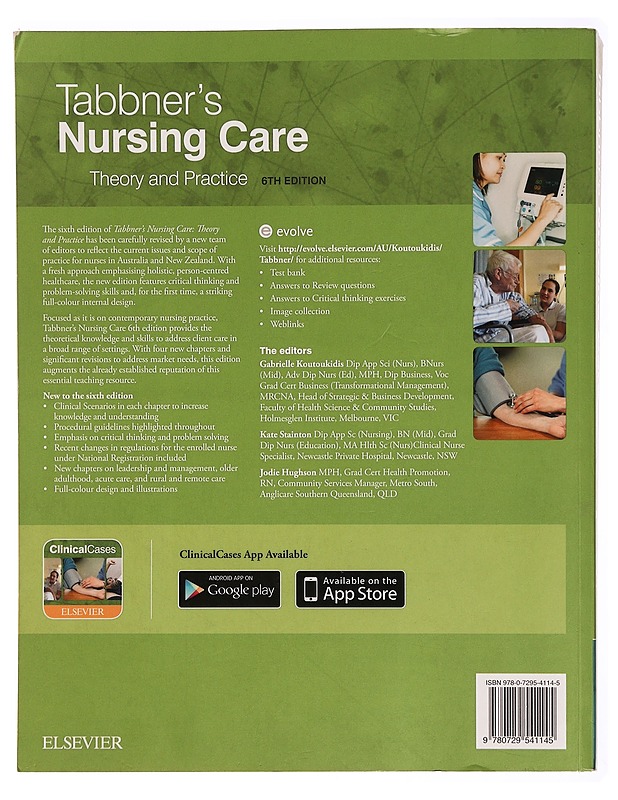 Tabbner's Nursing Care - Gabrielle Koutoukidis - Tietokirjat ja oppaat - 10105370737 - 1
