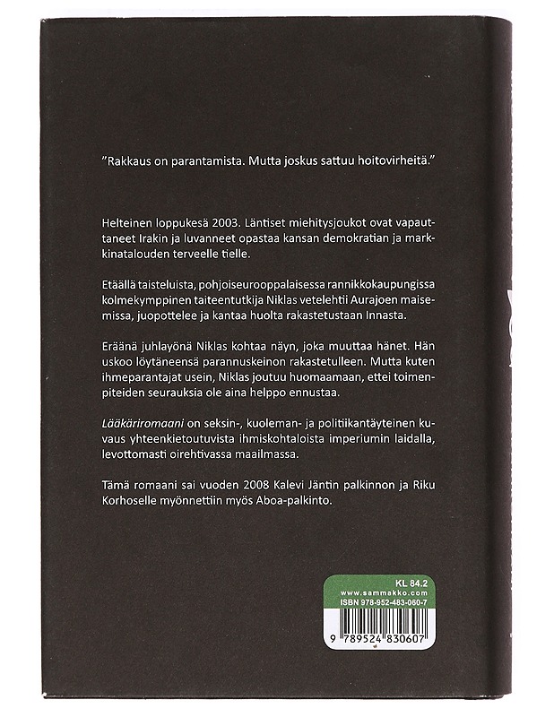 Lääkäriromaani - Riku Korhonen - Romaanit ja novellit - 10105370779 - 1