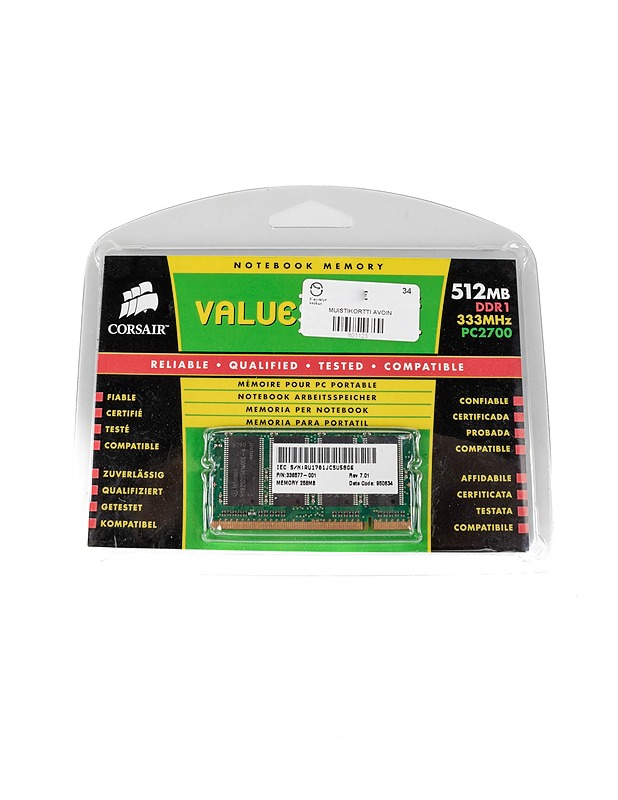 CORSAIR VS512SDS333 RAM-muisti - Tietokoneet - 10105371066 - 0