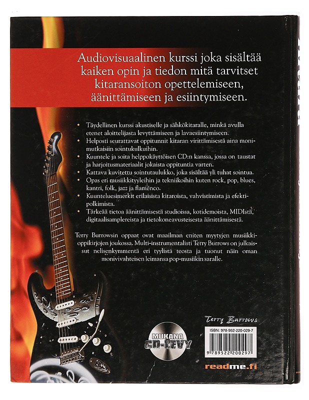 Kitara : soittajan käsikirja - Burrows, Terry - Musiikki- ja elokuvakirjat - 10105371091 - 1