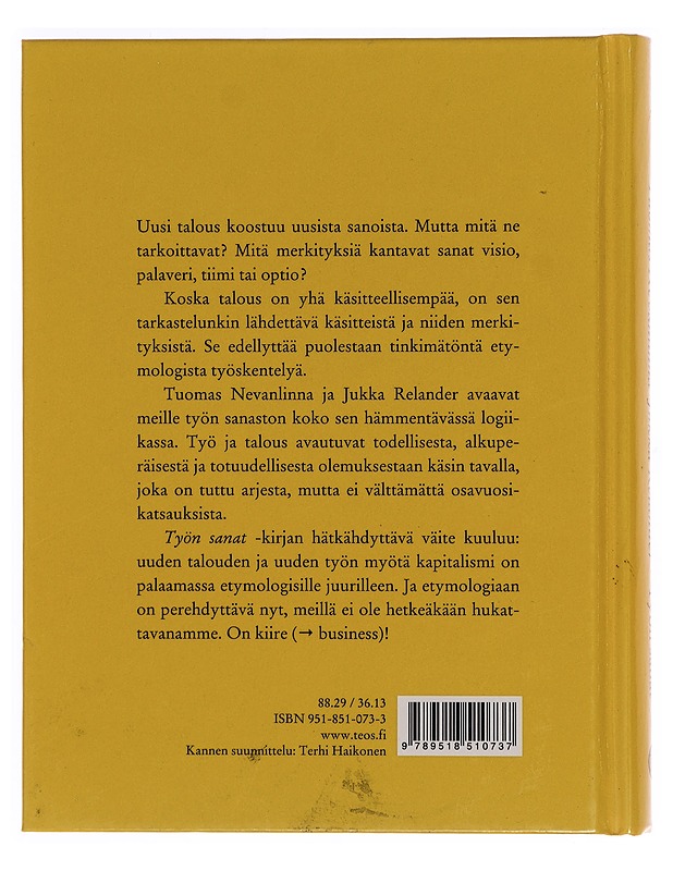 Työn sanat - Nevanlinna, Tuomas - Tietokirjat ja oppaat - 10105371108 - 1