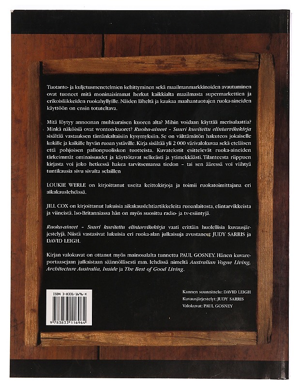 Ruoka-aineet : suuri kuvitettu elintarvikekirja - Werle, Loukie - Tietokirjat ja oppaat - 10105371127 - 1