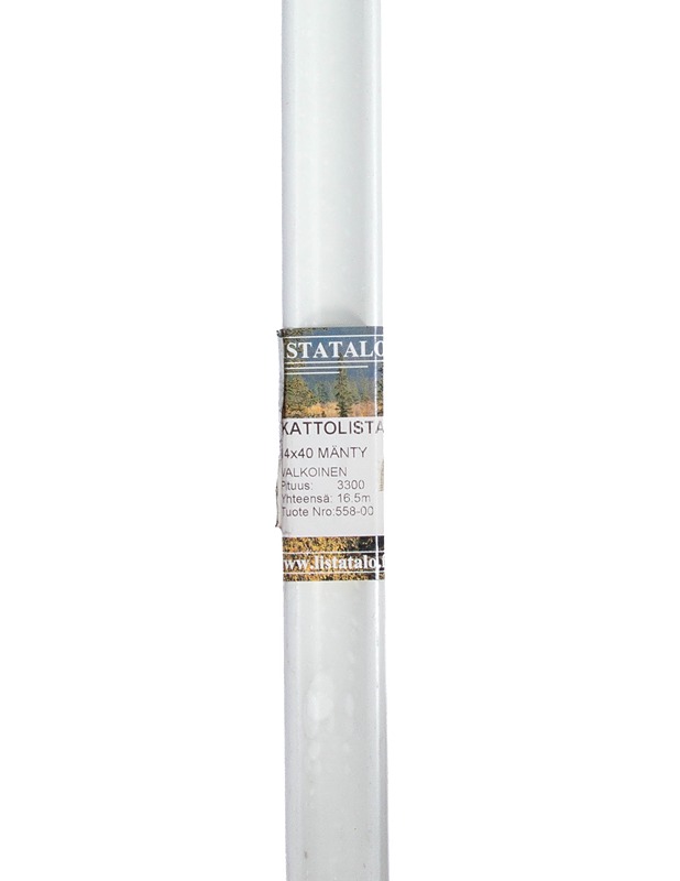 LISTATALO kattolista, 14x40x3300 mm - Rakennustarvikkeet - 10105371189 - 0