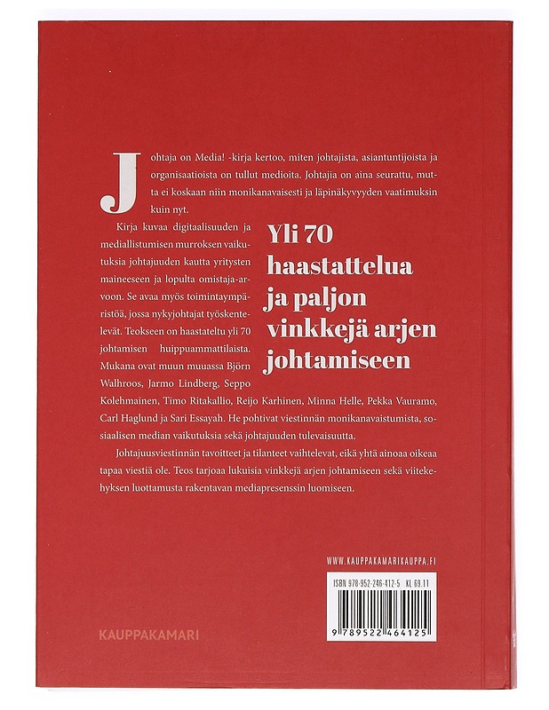 Johtaja on media! - Jukka Saksi - Tietokirjat ja oppaat - 10105371228 - 1