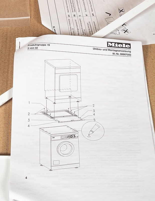 MIELE WTV 412 pesutornin välirakennussarja - Kodinkoneet - 10105371409 - 1