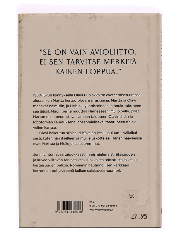 Mullojoki, 1950 - Jenni Linturi - Romaanit ja novellit - 10105371420 - 1