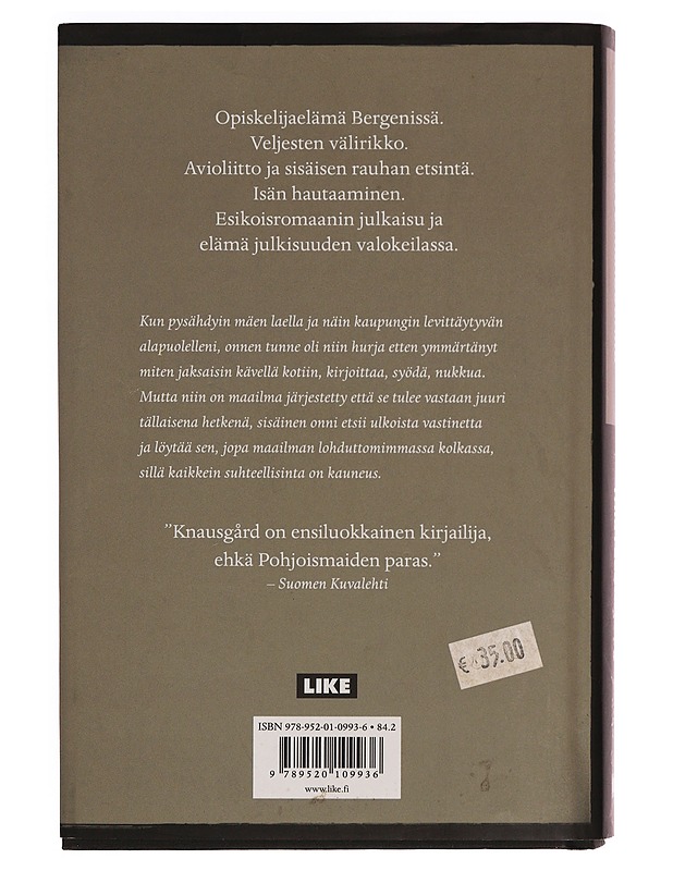 Taisteluni. Viides kirja - Knausgård, Karl Ove - Elämäkerrat ja muistelmat - 10105371476 - 1