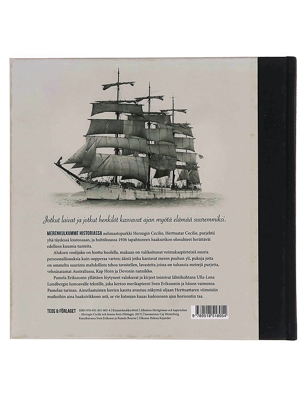 Herttuatar ja kapteenin vaimo : purjealuksen tarina - Eriksson, Pamela - Elämäkerrat ja muistelmat - 10105371536 - 1