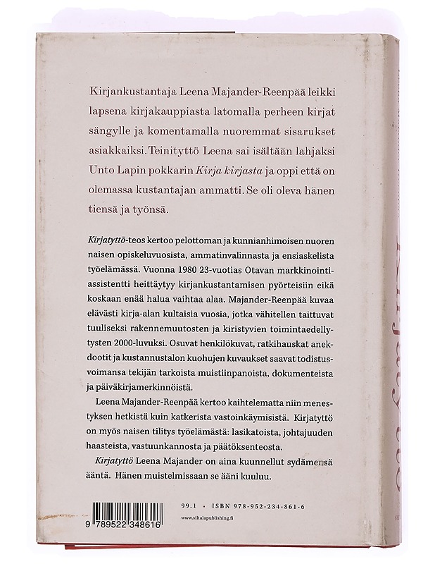 Kirjatyttö : kustantajaelämää - Leena Majander-Reenpää - Elämäkerrat ja muistelmat - 10105371625 - 1