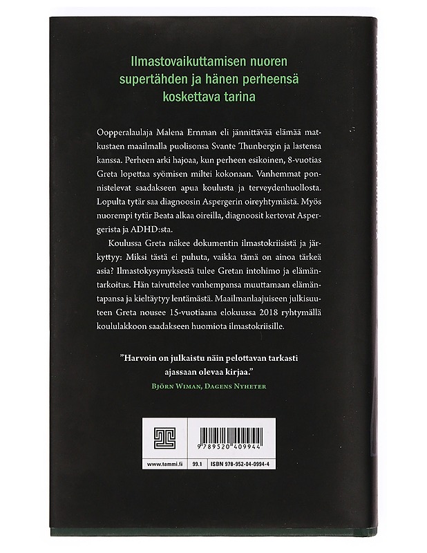 Sydämen asioita : perhe ja planeetta kriisissä - Ernman, Malena - Elämäkerrat ja muistelmat - 10105371639 - 1