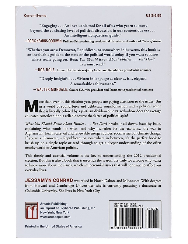 What you should know about politics...but don't - Jessamyn Conrad - Tietokirjat ja oppaat - 10105371775 - 1