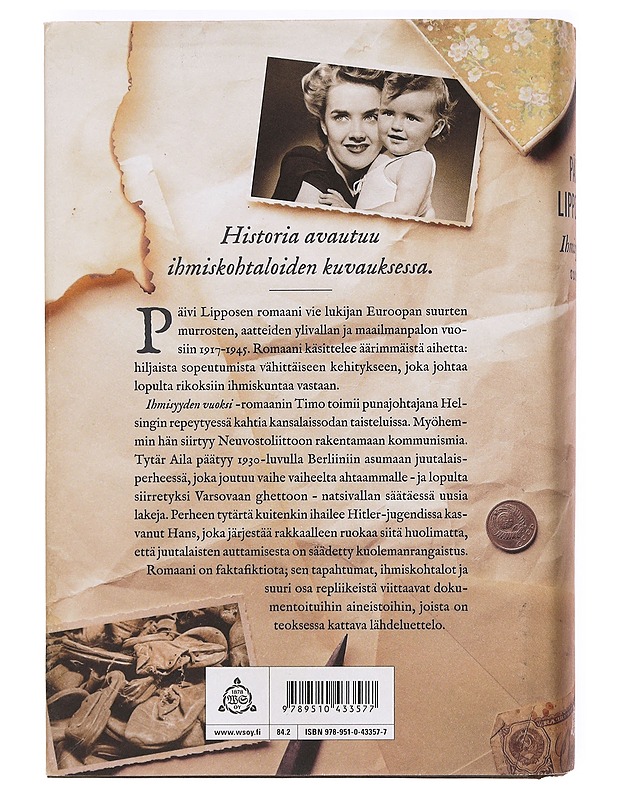 Ihmisyyden vuoksi - Päivi Lipponen - Romaanit ja novellit - 10105372314 - 1