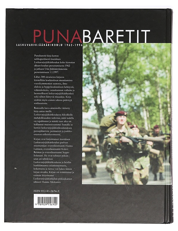Punabaretit : laskuvarjojääkärikoulu 1962-1996 - Ahokanta, Hannu - Historiakirjat - 10105372693 - 1