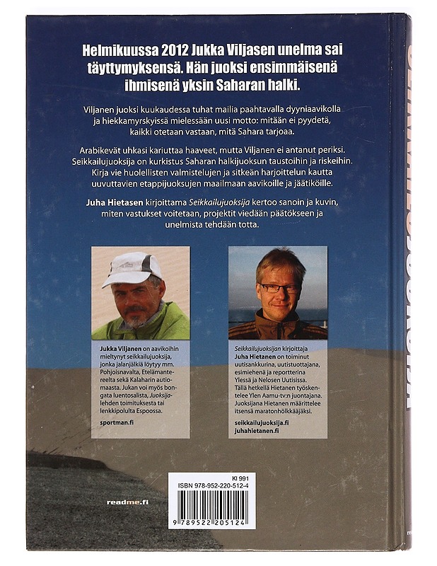 Seikkailujuoksija : Jukka Viljasen pitkä taival Saharan halkijuoksijaksi - Juha Hietanen - Elämäkerrat ja muistelmat - 10105372848 - 1